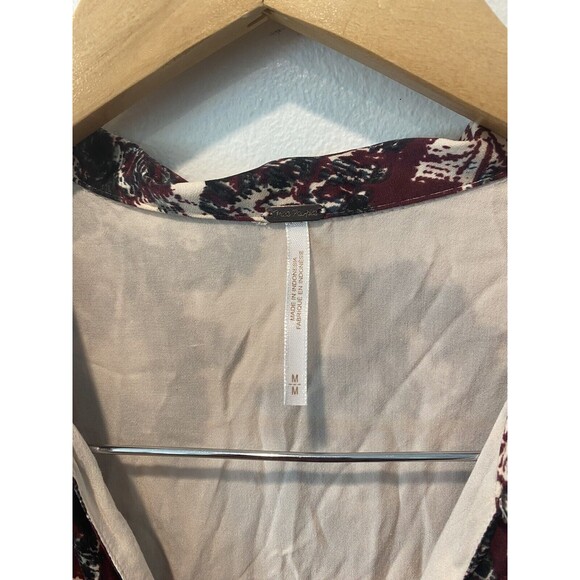 Free People Long Puff Sleeve Minidress Say You Love Me Size M Boho Dress - Picture 3 of 5